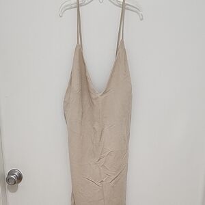 Elegant Tan Women's Dress